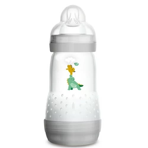 Usa Baby Bottles For Breastfed Babies, Anti-colic, Grey, 9 Ounces, 1-count