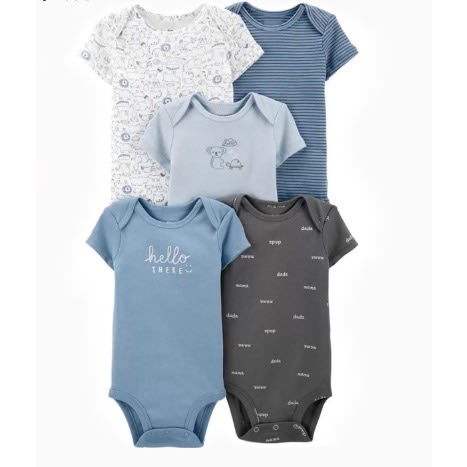 Short Sleeve 5piece Bodysuit