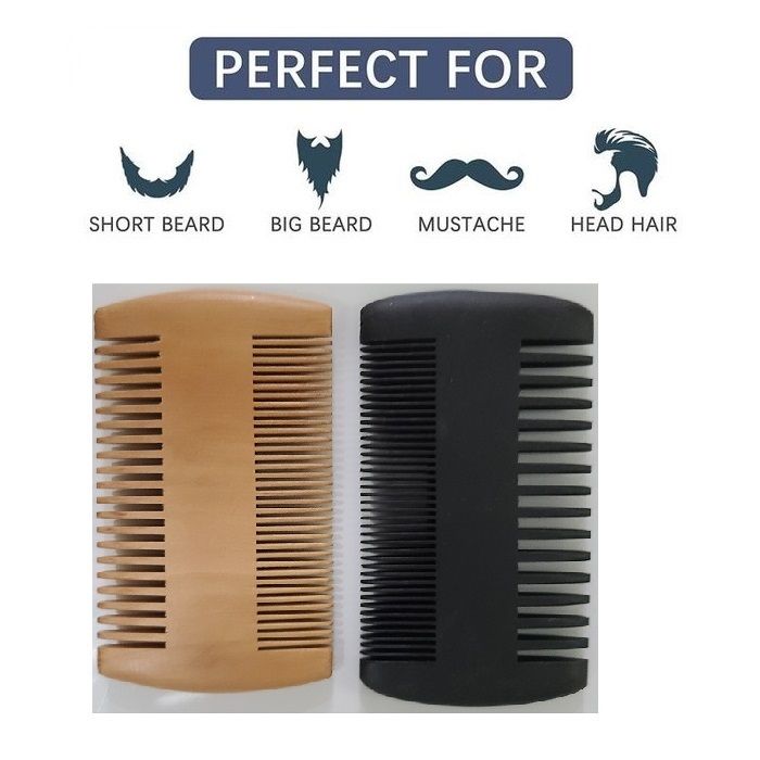 Portable Dualsided Comb - For Beards And Mustaches(BL&BR)