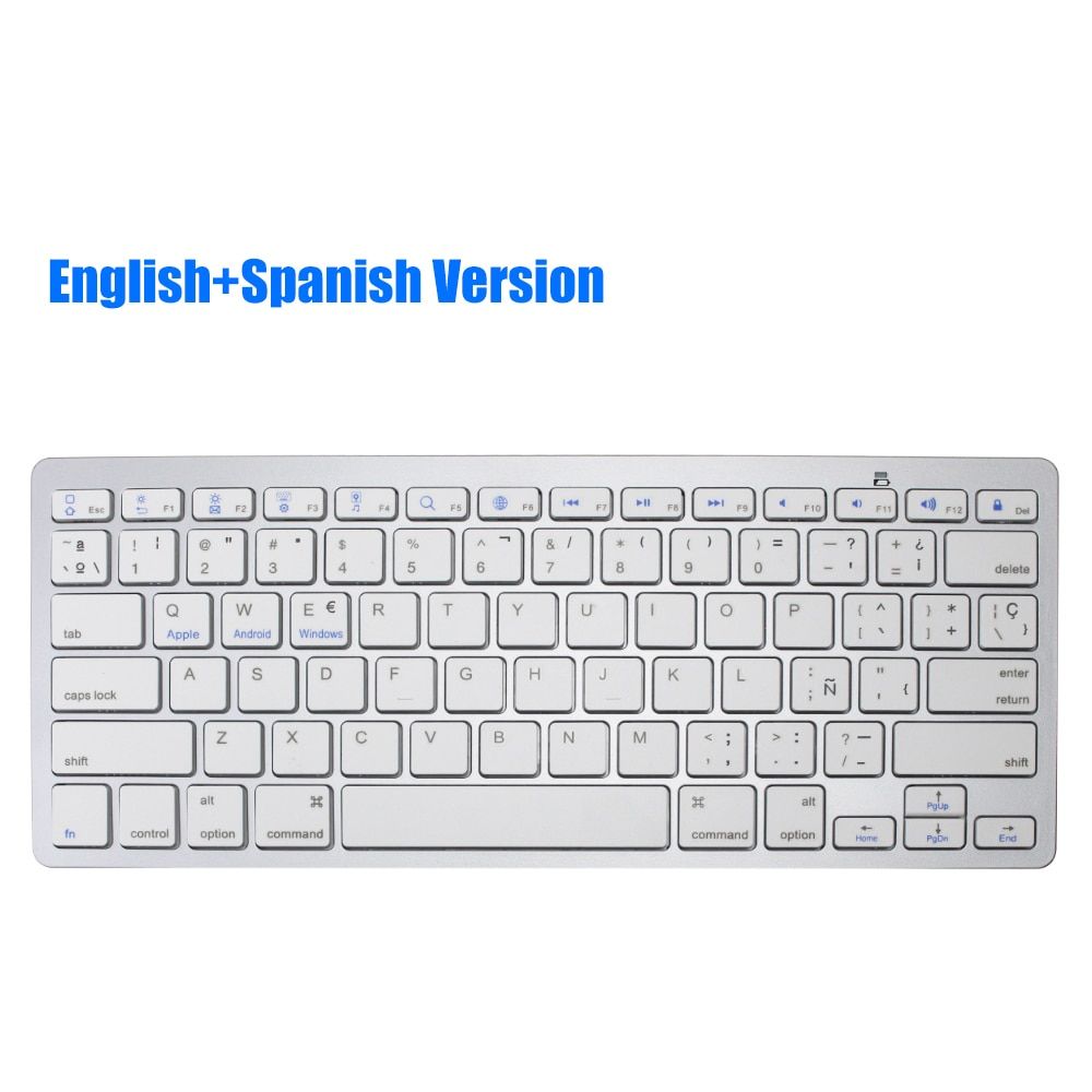 78 Keys Office Bluetooth Wireless Keyboard Russian For Laptop Macbook IPad Tablet Phone Compatible Windows Mac OS IOS Android