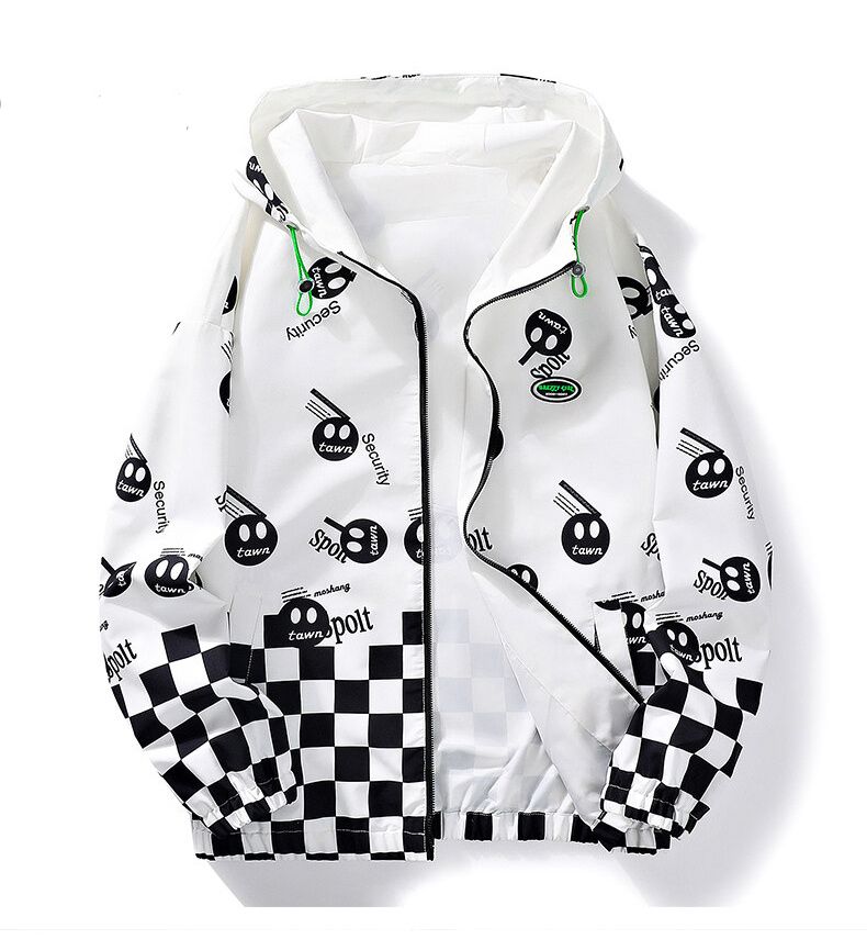 Double Sided Jacket, Men's Stand Collar, Striped Coat, Men's Wear