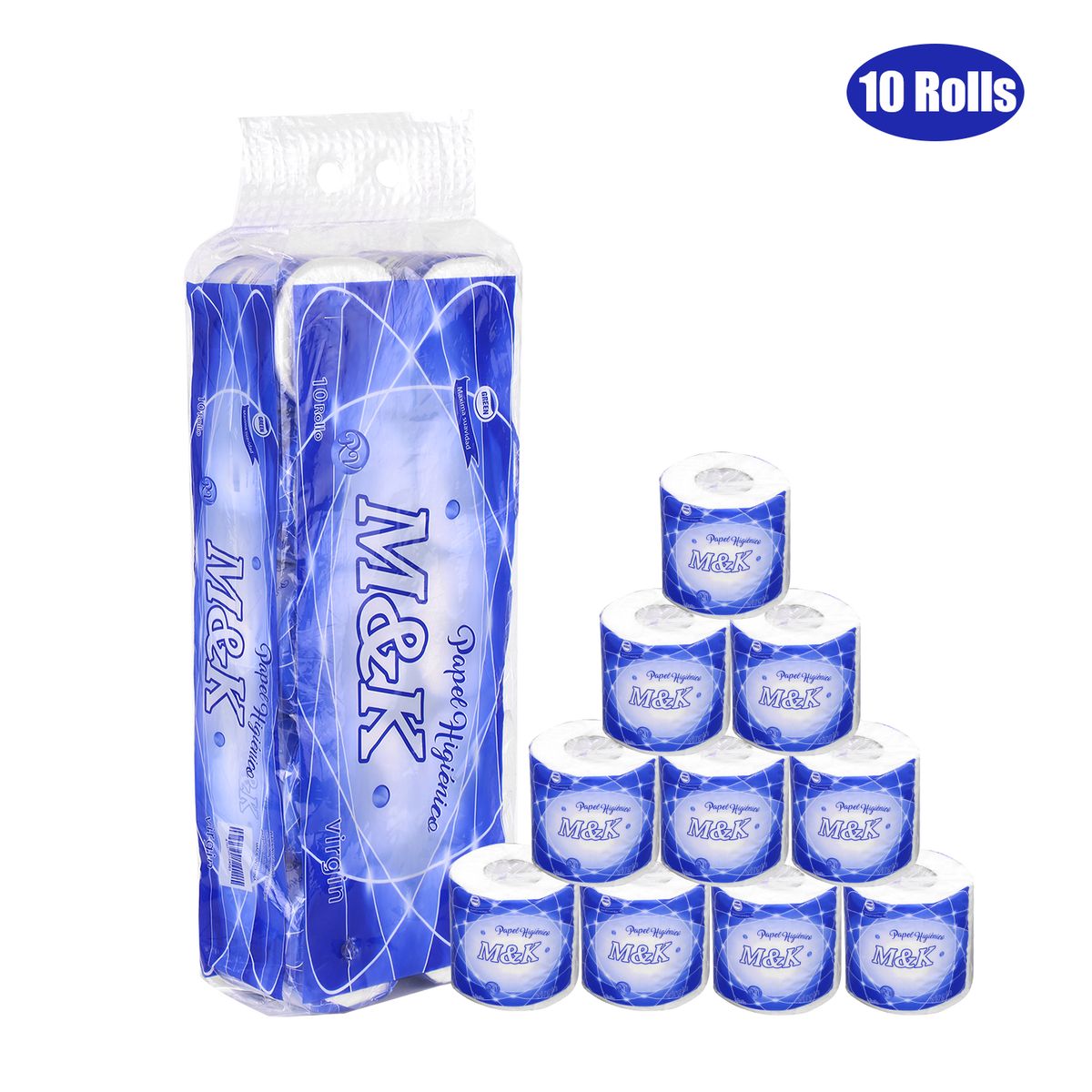 10rolls Soft Toilet Roll Paper Tissue 3layer Household