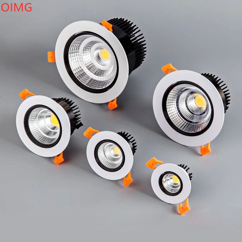 Unique Design White Plus Black Dimmable Recessed COB LED