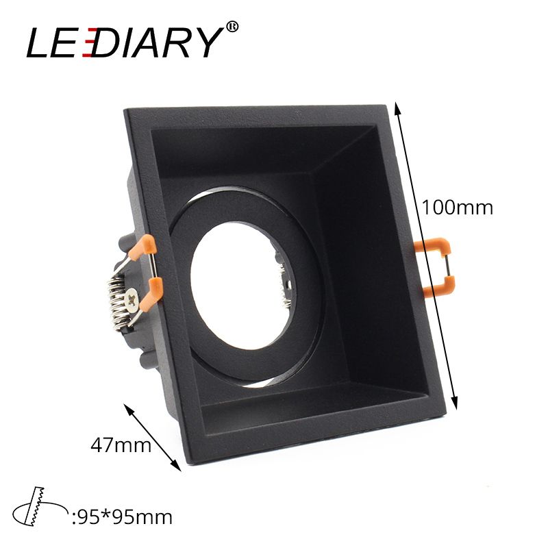 LEDIARY Square Double Ring Downlight Anti-glare LED 95mm