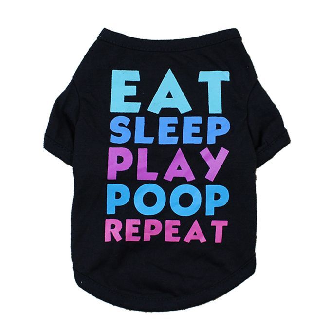 Dog Shirt Dog T-Shirts Dog Spring Summer Clothes Printed-L