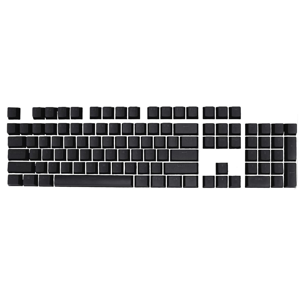 104Pcs ABS Backlight Wear-resistant Key Caps-Black