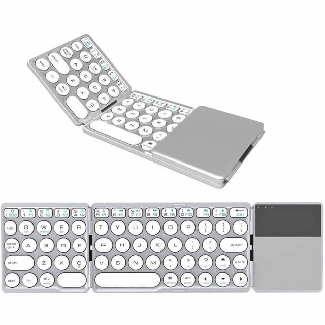 Outmix Upgrade Mini Folding Keyboard Bluetooth Foldable For