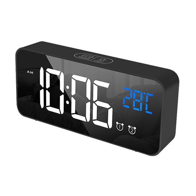 LED Digital Alarm Clock For Bedroom Electronic Clock With