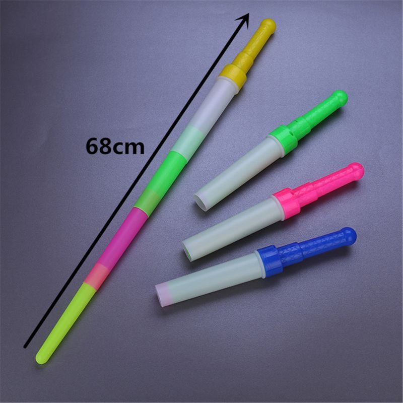Scalable Rainbow Lightsaber Toys For Children Saber Luminous Laser Light-up Led Flashing