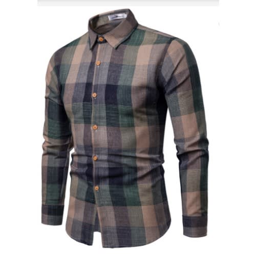 Plaid Men's Shirt - Green