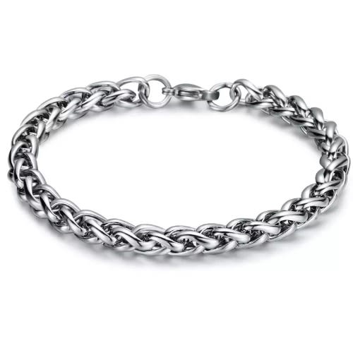 Men's Chunky Bracelet - Silver