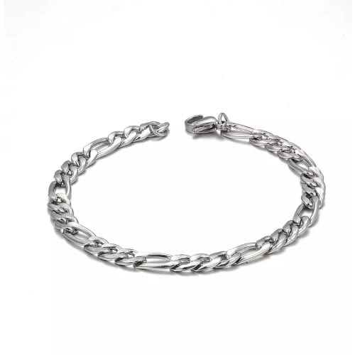 Men Silver Link Bracelet