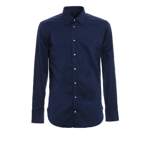 Men's Formal Dress Shirt  - Navy Blue