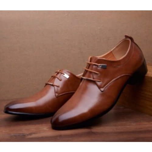 Men's Formal Oxford Shoe- Brown