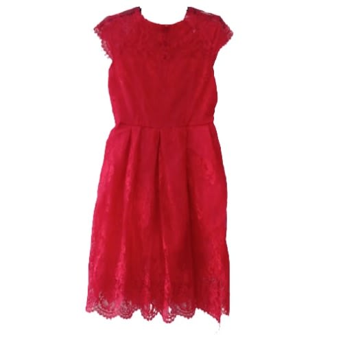 Young Women's Short Red Dress