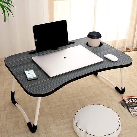 Multifunctional Laptop And Reading Foldable Table - Business Black