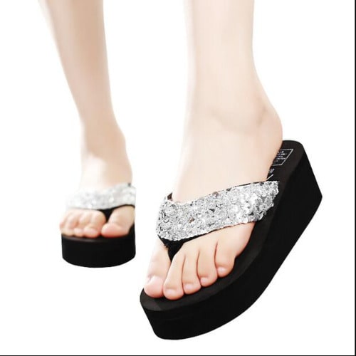 Stogies Slippers - Silver