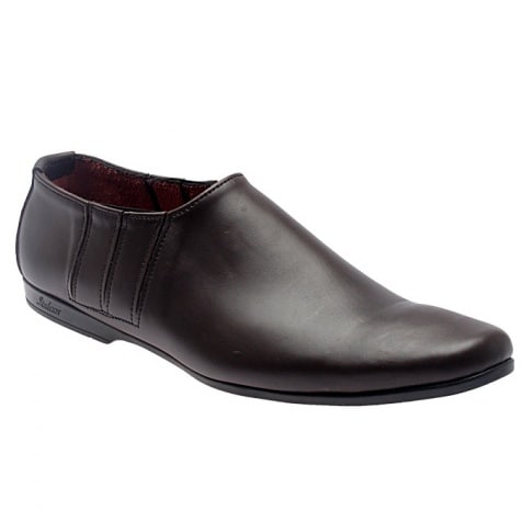Face-off Slip-on Shoes-Brown