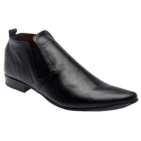 Pointed Low Ankle Shoe with Elastic Fastening