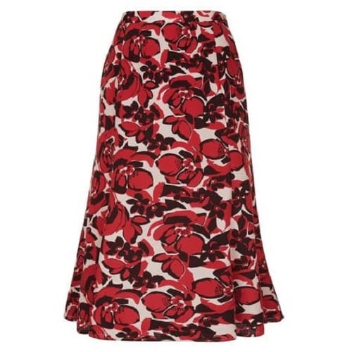 Abstract Poppy Skirt - Multicolour