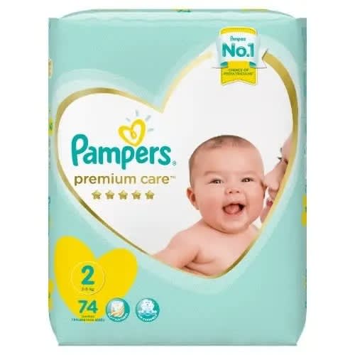 Premium Care Diapers - Size 2 Mini - Mega Pack - Count Of 74