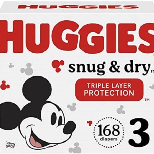 Snug & Dry Baby Diapers - Size 3 - 168 Count
