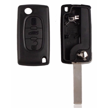 Peugeot 107 207 307 407 408 Flip Folding Key Shell