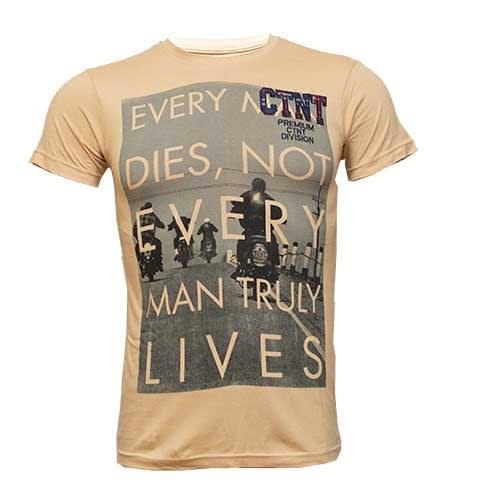 Men's Print T-shirt - Beige