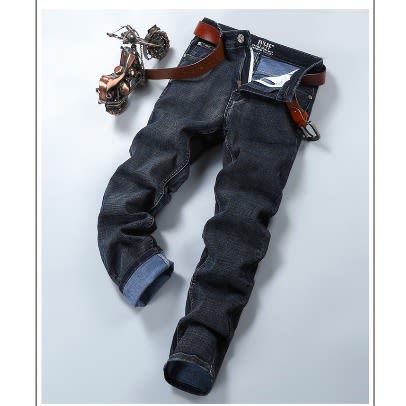 Men's Loose Stretched Straight Trouser Jeans