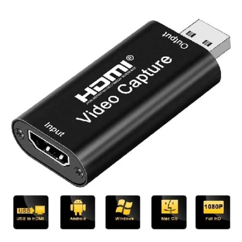 HDMI Video Capture Card, 4K HDMI to USB Capture Card Full HD 1080P 30fps For Live Streaming
