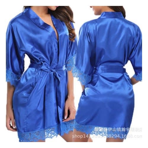 Lingerie Night Wear Gown And Inner - Blue