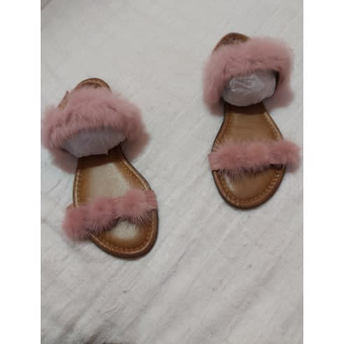 Fur Sandal Pink
