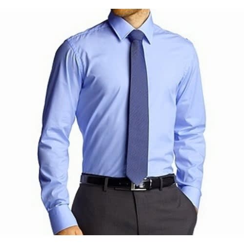 Men's Dress Shirt With Matching Tie  - Light Blue