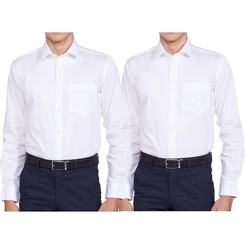 Men's Formal Shirts - Set Of 2 - White