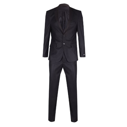 Men's 2 Button Suit - Charcoal Grey - Ms-4645