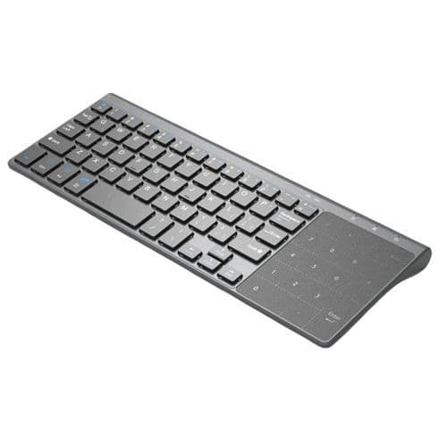 Thin 2.4ghz Usb Wireless Mini Keyboard With Number Touchpad Numeric Keypad