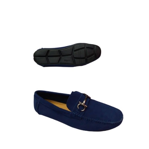 Suede Loafers - Blue