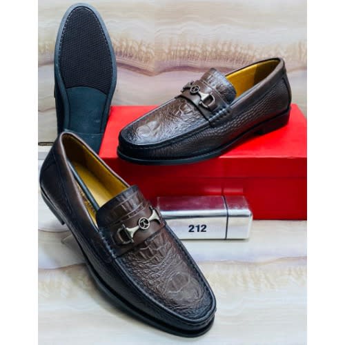 Ferra Leather Loafers - Brown