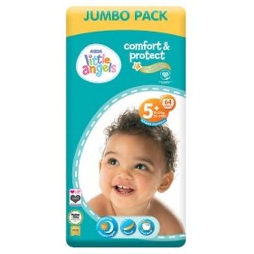 Little Angel Diapers - Size 5- 64 Counts