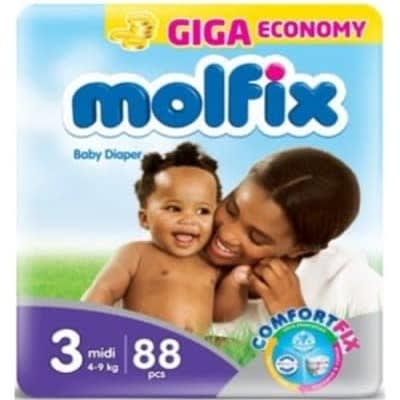 Comfortfix Diapers - Size 3 - Giga Economy Pack - 88 Count