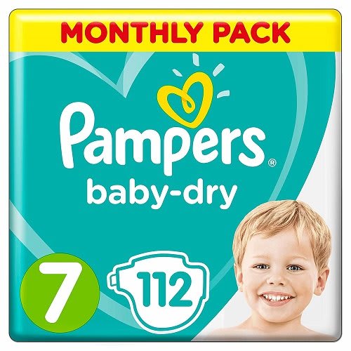 Baby Dry Size 7-112 Nappies- 15Kg
