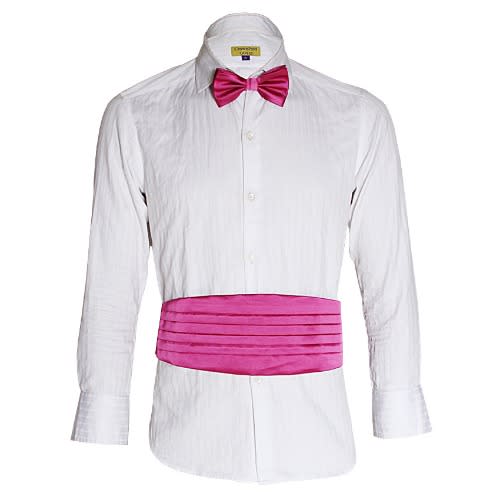 Men's Cummerbund - Fuchsia Pink - MCB-1328