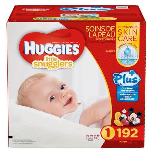 Little Snugglers Baby Diapers-Size 1-192 Count