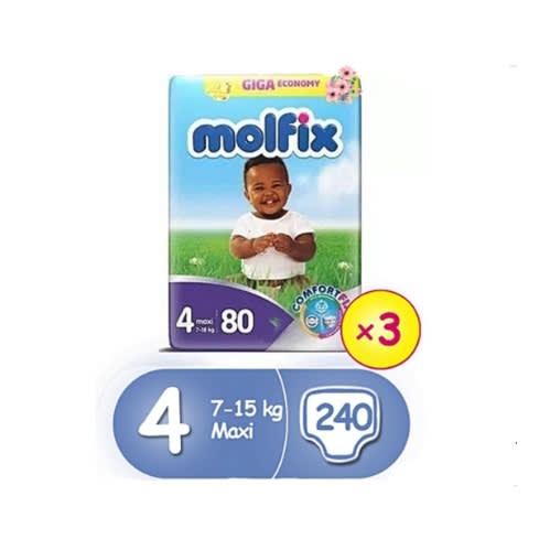 Comfortfix Diapers, Size 4 (80 Count)x3