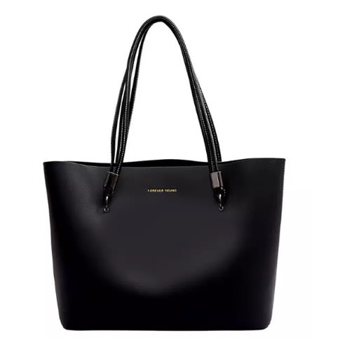 Beautiful Double Strap Handle Tote Leather Handbag