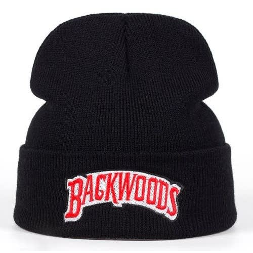 Cotton Knitted Winter Hat - Black