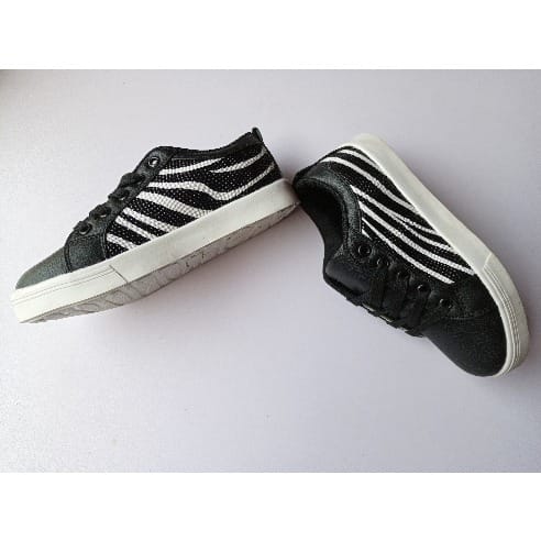Boys Black And White Sneakers