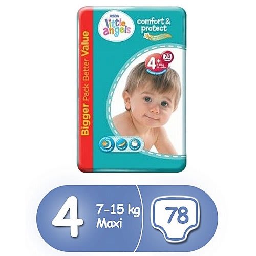 Little Angels Comfort & Protect Size 4 Plus Diapers