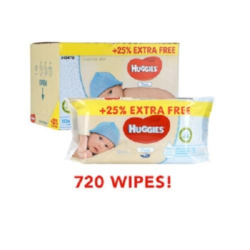 Baby Wipes 10 X 72 - 720 Wipes