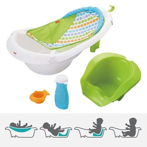 4-in-1 Newborn To Toddler Tub With Infant Seat
